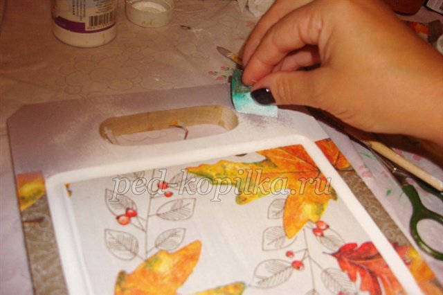 Декупаж обробної дошки. Майстер-клас Декупаж обробної дошки. Майстер-клас