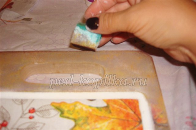 Декупаж обробної дошки. Майстер-клас Декупаж обробної дошки. Майстер-клас