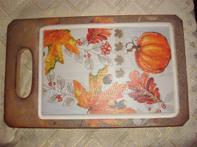 Декупаж обробної дошки. Майстер-клас Декупаж обробної дошки. Майстер-клас