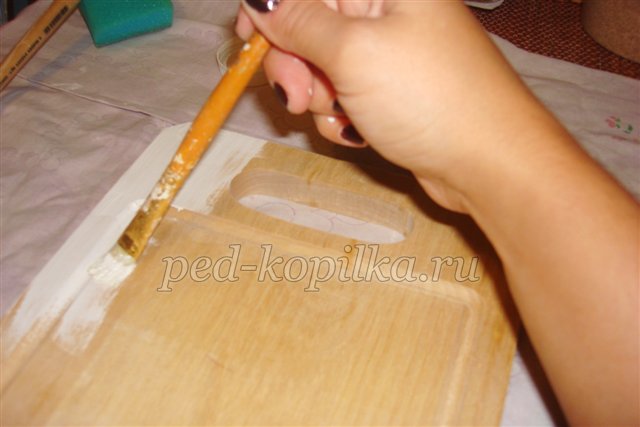 Декупаж обробної дошки. Майстер-клас Декупаж обробної дошки. Майстер-клас