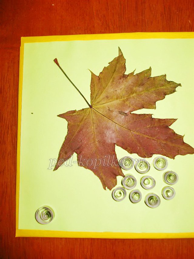 Майстер-клас Аплікація з сухого листя та Квілінг Майстер-клас Аплікація з сухого листя та Квілінг