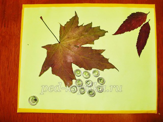 Майстер-клас Аплікація з сухого листя та Квілінг Майстер-клас Аплікація з сухого листя та Квілінг