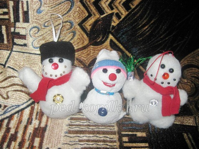 Майстер-клас із рукоділля «Веселий сніговик»