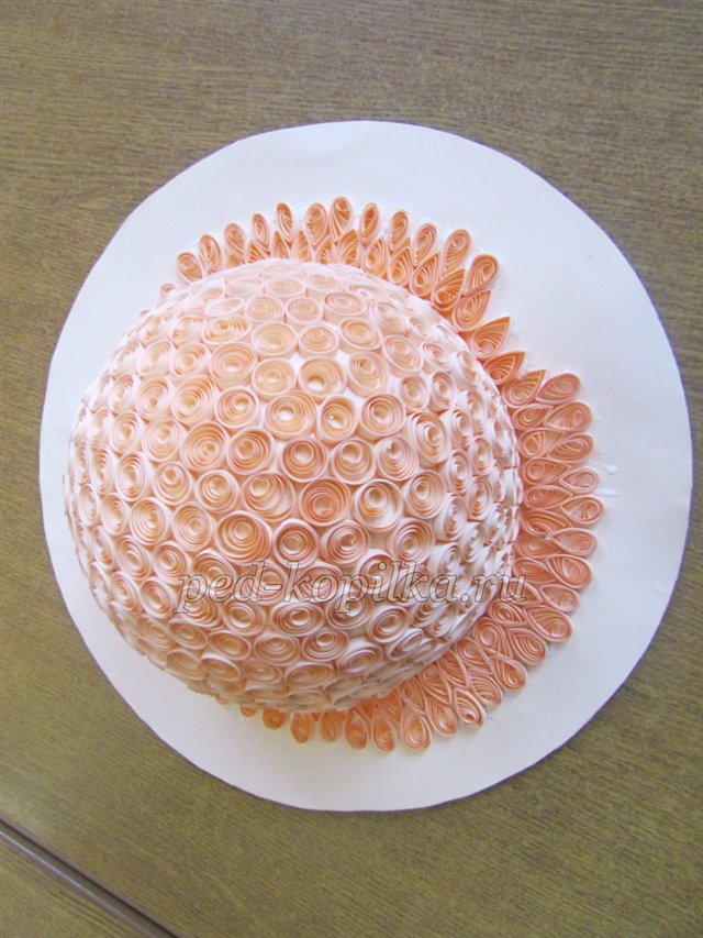 Пап'є-маше. Квіллінг. Квіткова капелюшок Пап'є-маше. Квіллінг. Квіткова капелюшок