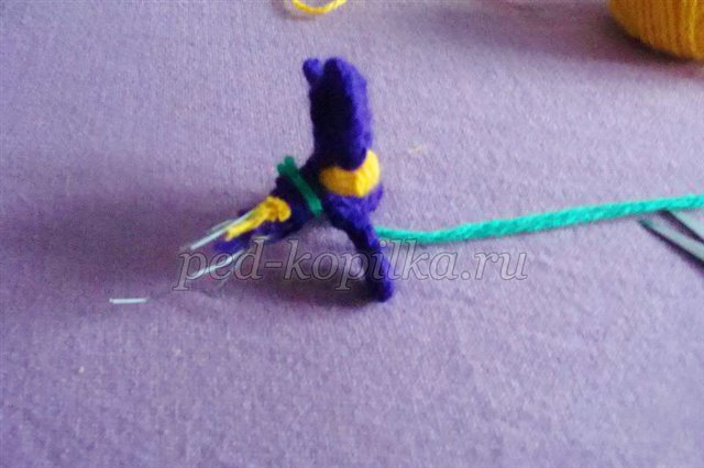 Фіалка з ниток. Майстер - клас Фіалка з ниток. Майстер - клас