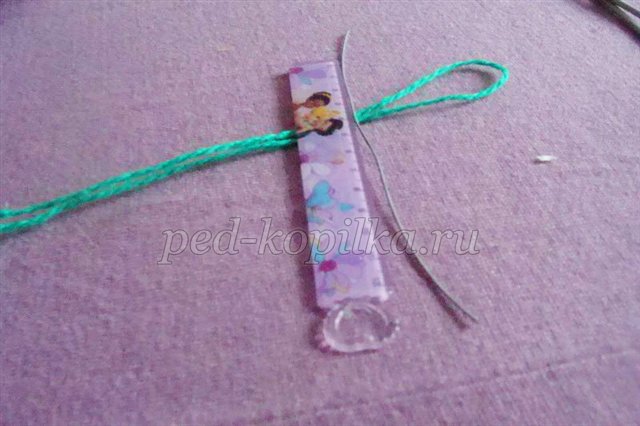 Фіалка з ниток. Майстер - клас Фіалка з ниток. Майстер - клас