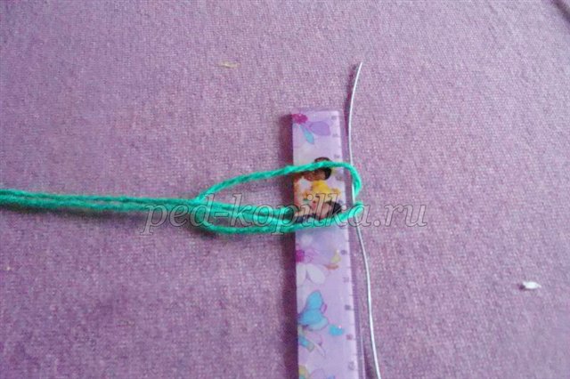 Фіалка з ниток. Майстер - клас Фіалка з ниток. Майстер - клас