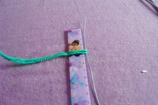 Фіалка з ниток. Майстер - клас Фіалка з ниток. Майстер - клас