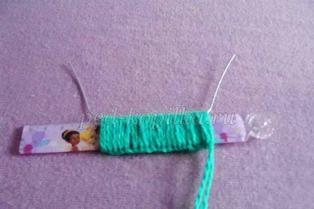 Фіалка з ниток. Майстер - клас Фіалка з ниток. Майстер - клас