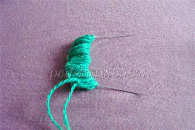 Фіалка з ниток. Майстер - клас Фіалка з ниток. Майстер - клас