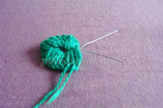 Фіалка з ниток. Майстер - клас Фіалка з ниток. Майстер - клас