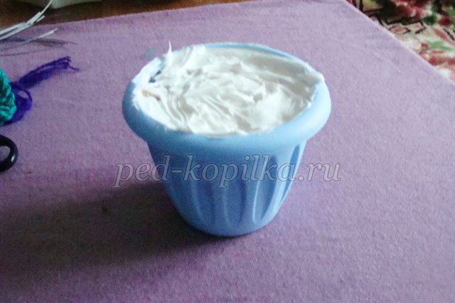 Фіалка з ниток. Майстер - клас Фіалка з ниток. Майстер - клас