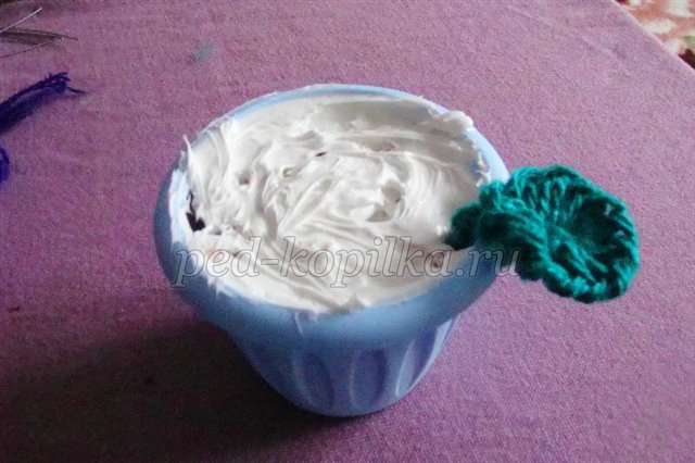 Фіалка з ниток. Майстер - клас Фіалка з ниток. Майстер - клас