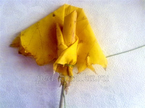 Троянди з листя клена. Осінній букет. Майстер-клас Троянди з листя клена. Осінній букет. Майстер-клас