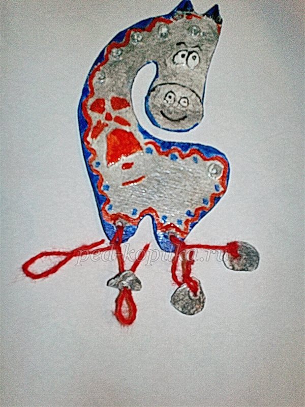  Конячка. Ялинкова іграшка своїми руками. Майстер-клас