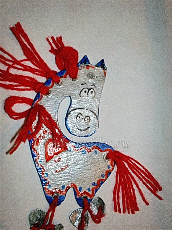  Конячка. Ялинкова іграшка своїми руками. Майстер-клас