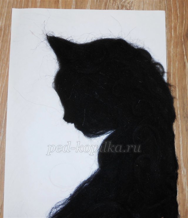 Розпис шерстю Темна ніч. Майстер-клас Розпис шерстю Темна ніч. Майстер-клас