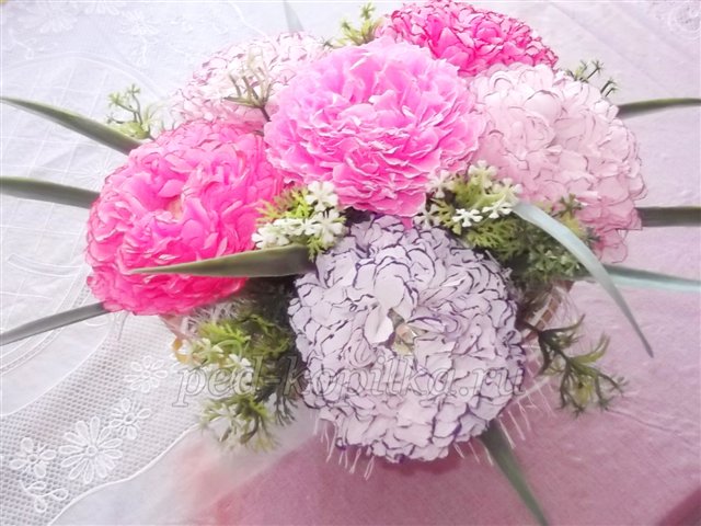 Півонії. Робота виконана в техніці світ - дизайн. Майстер-клас