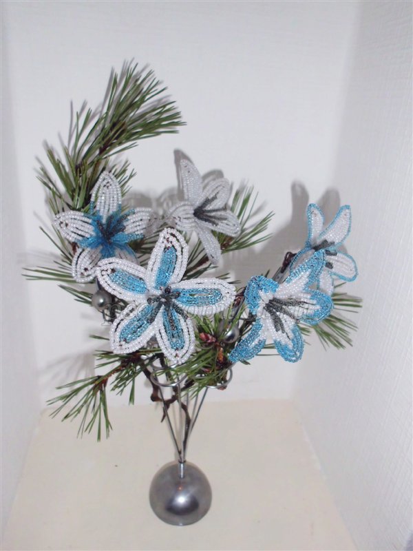 Зимова фантазія з бісеру. Майстер-клас Зимова фантазія з бісеру. Майстер-клас