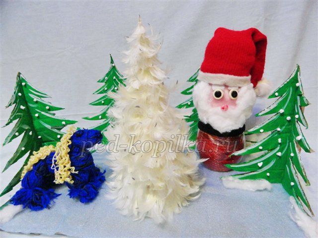 Майстер-клас з виготовлення Синьої Коні, Діда Мороза, Ялиночки