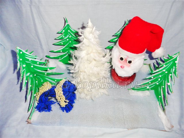 Майстер-клас з виготовлення Синьої Коні, Діда Мороза, Ялиночки