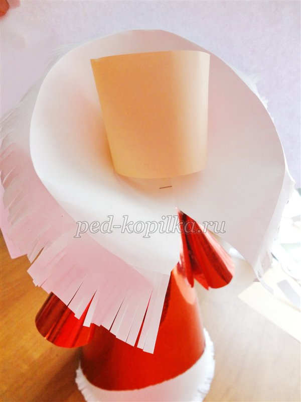 Майстер-клас Дід Мороз з конусів Майстер-клас Дід Мороз з конусів