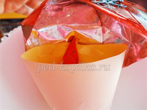 Майстер-клас Дід Мороз з конусів