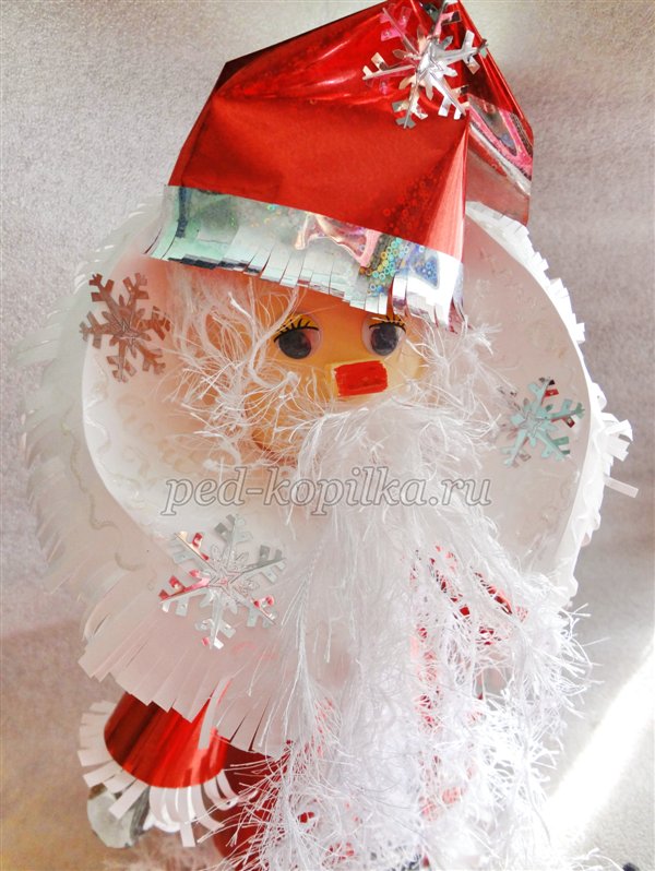 Майстер-клас Дід Мороз з конусів