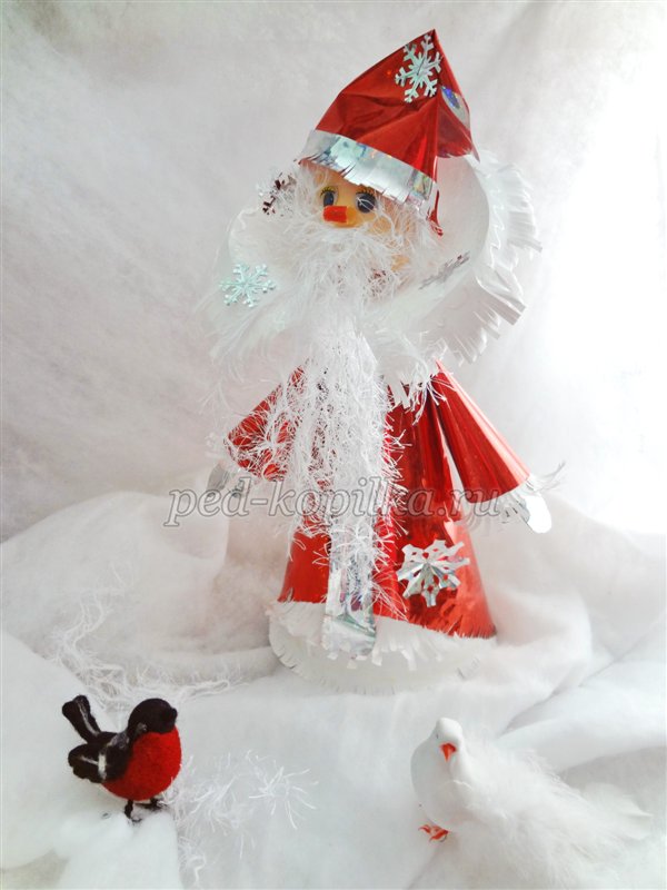 Майстер-клас Дід Мороз з конусів