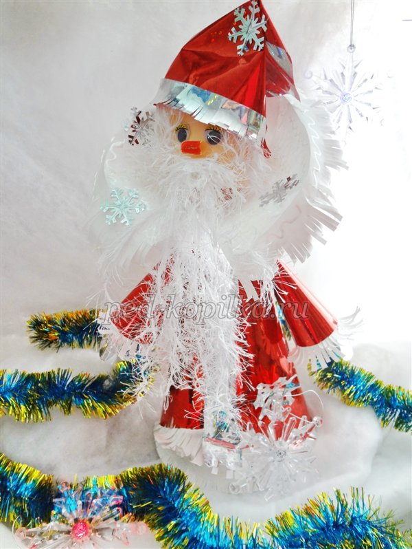 Майстер-клас Дід Мороз з конусів