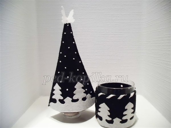 Оформлення стаканчика для свічки