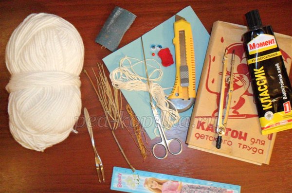 Майстер-клас Казковий сніговик з помпонів Майстер-клас Казковий сніговик з помпонів