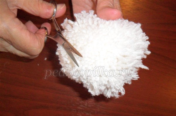 Майстер-клас Казковий сніговик з помпонів Майстер-клас Казковий сніговик з помпонів