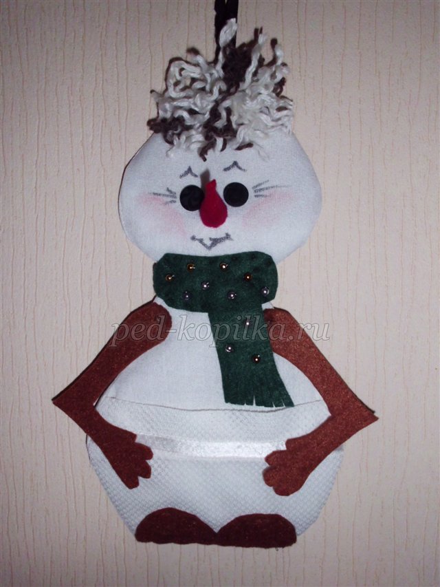 Сніговик - кишеню. Майстер-клас Сніговик - кишеню. Майстер-клас