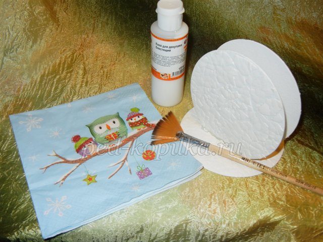 Підставка для серветок до Нового року. Майстер - клас