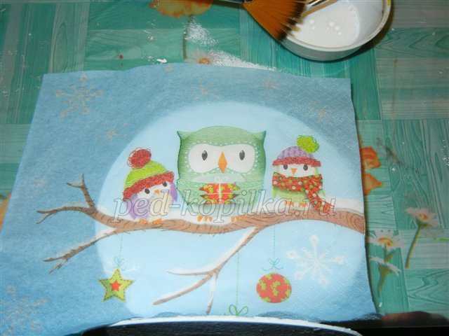 Підставка для серветок до Нового року. Майстер - клас