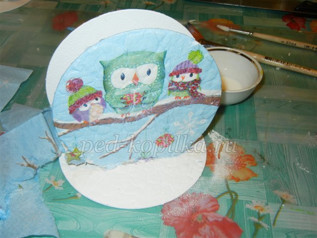 Підставка для серветок до Нового року. Майстер - клас