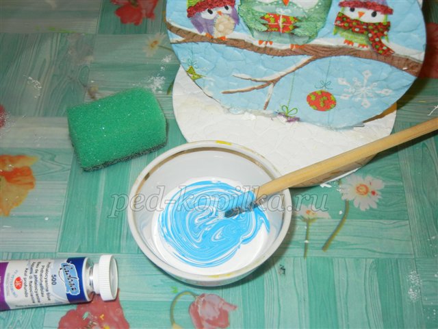 Підставка для серветок до Нового року. Майстер - клас