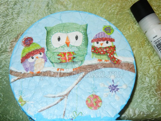 Підставка для серветок до Нового року. Майстер - клас