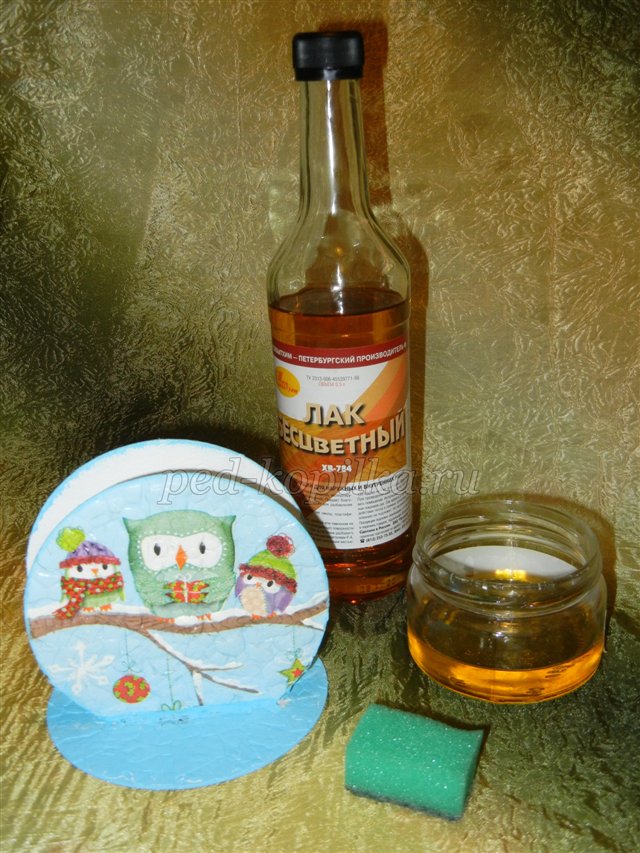 Підставка для серветок до Нового року. Майстер - клас