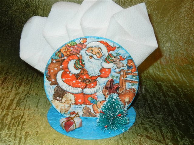 Підставка для серветок до Нового року. Майстер - клас