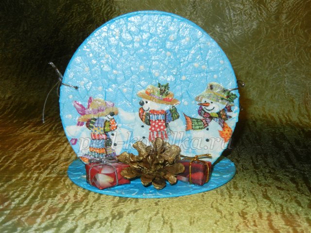 Підставка для серветок до Нового року. Майстер - клас