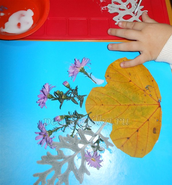 Майстер-клас Композиція з осіннього листя Майстер-клас Композиція з осіннього листя