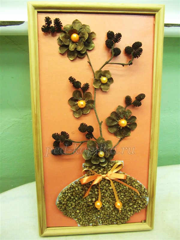 Осіннє панно з природного матеріалу. Майстер-клас Осіннє панно з природного матеріалу. Майстер-клас