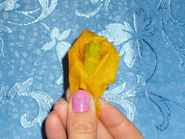 Осінній букет з кленового листя. Майстер-клас Осінній букет з кленового листя. Майстер-клас