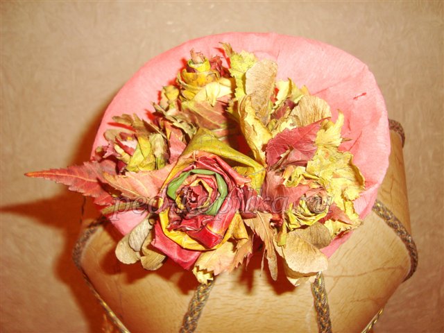 Троянди з осіннього листя. Майстер-клас Троянди з осіннього листя. Майстер-клас