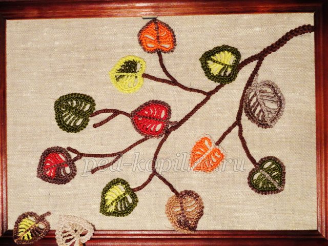 Майстер-клас. Панно «Фарби осені», пов'язане гачком Майстер-клас. Панно «Фарби осені», пов'язане гачком