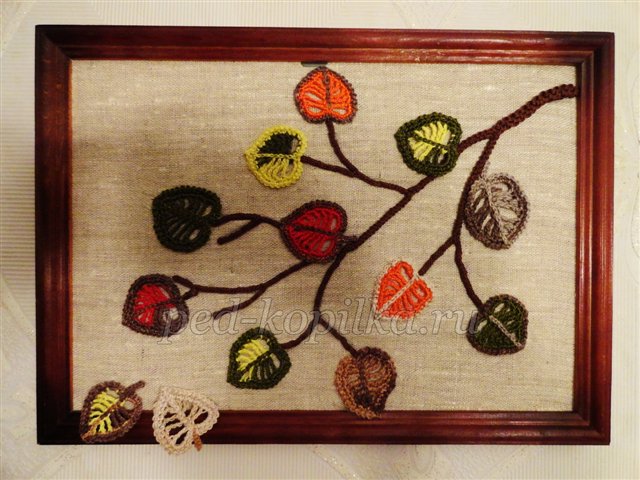 Майстер-клас. Панно «Фарби осені», пов'язане гачком Майстер-клас. Панно «Фарби осені», пов'язане гачком