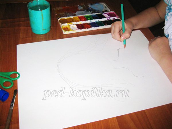 Майстер-клас: «Королева Осінь», папір, акварель, сухе листя, декорування Майстер-клас: «Королева Осінь», папір, акварель, сухе листя, декорування