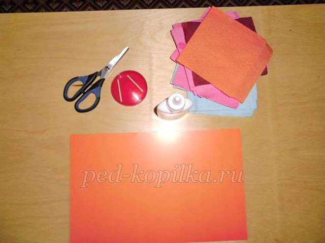 Гілка горобини з серветок. Майстер-клас